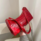 The Luxe Croc Shoulder Bag