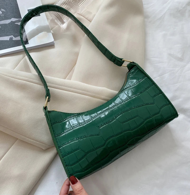 The Luxe Croc Shoulder Bag