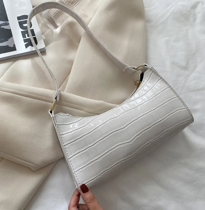 The Luxe Croc Shoulder Bag