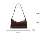 The Luxe Croc Shoulder Bag