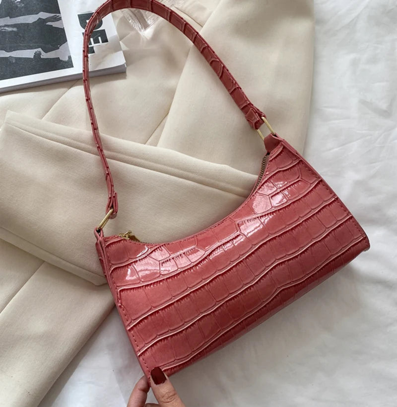 The Luxe Croc Shoulder Bag