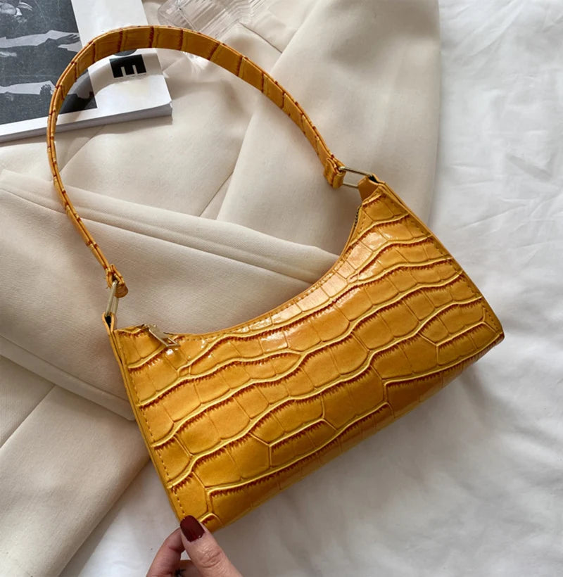 The Luxe Croc Shoulder Bag