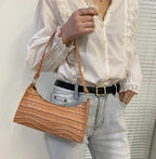 The Luxe Croc Shoulder Bag