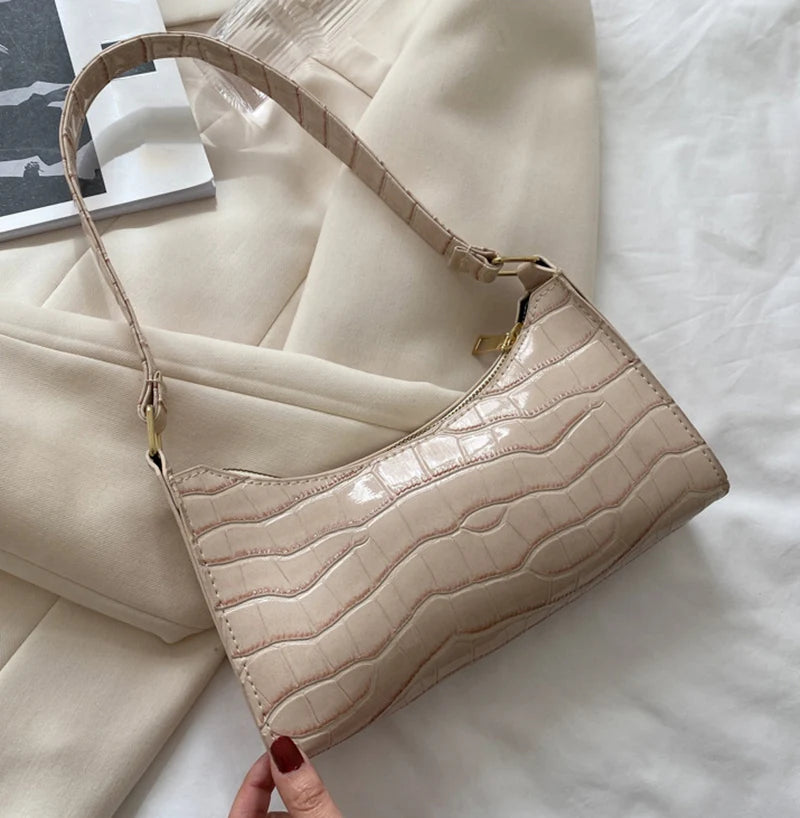 The Luxe Croc Shoulder Bag
